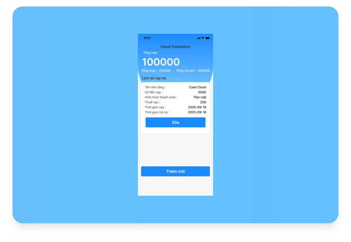 Financial Management Feature